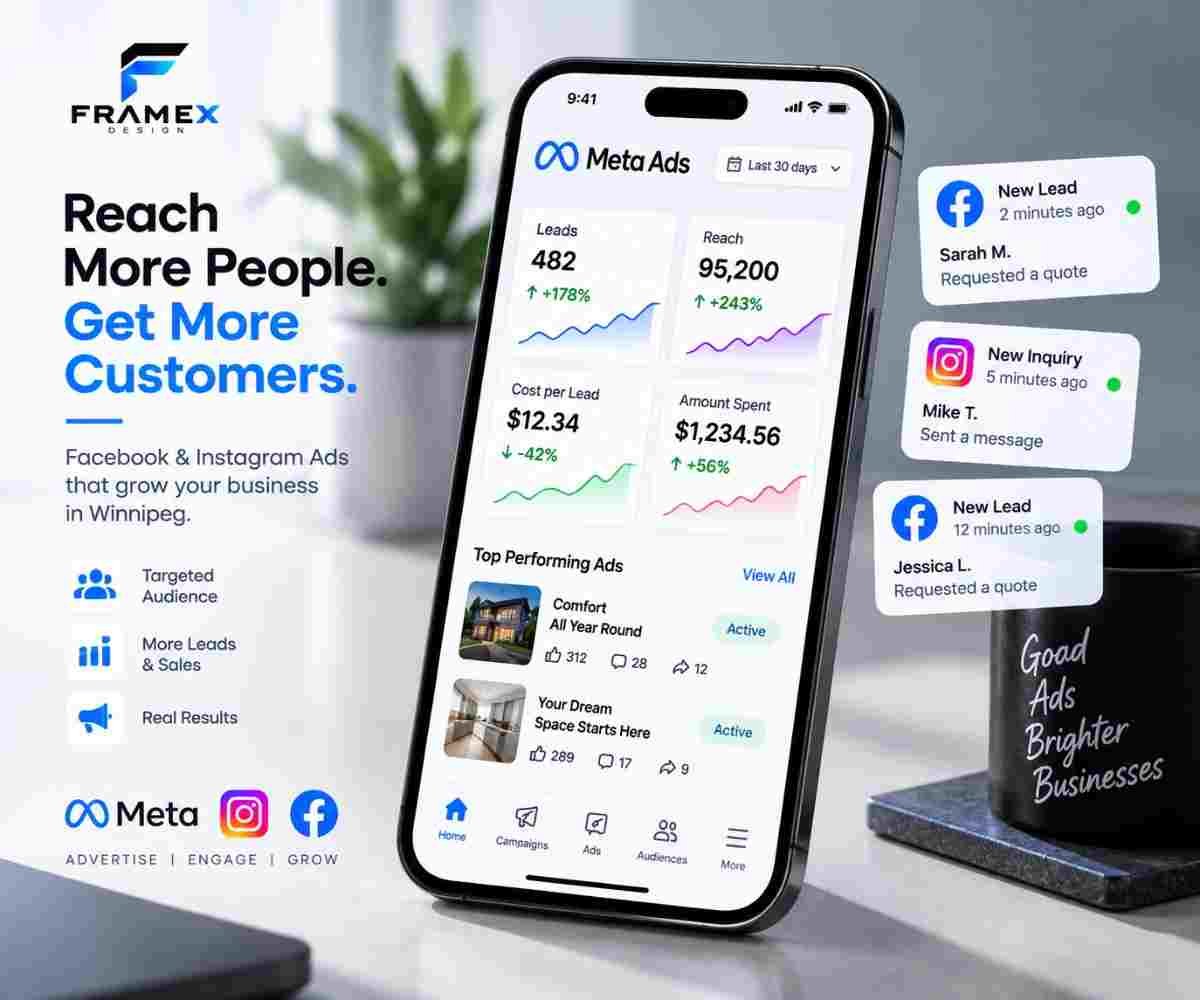 Meta Ads Winnipeg – FrameX Design